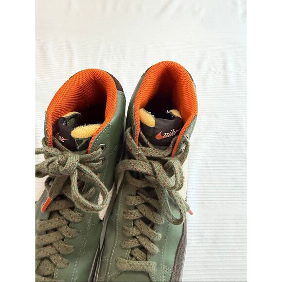 Nike Blazer Mid 77 Vintage Army Olive Orange White DZ5176-300 Mens 8 Women’s 9.5 main image 5